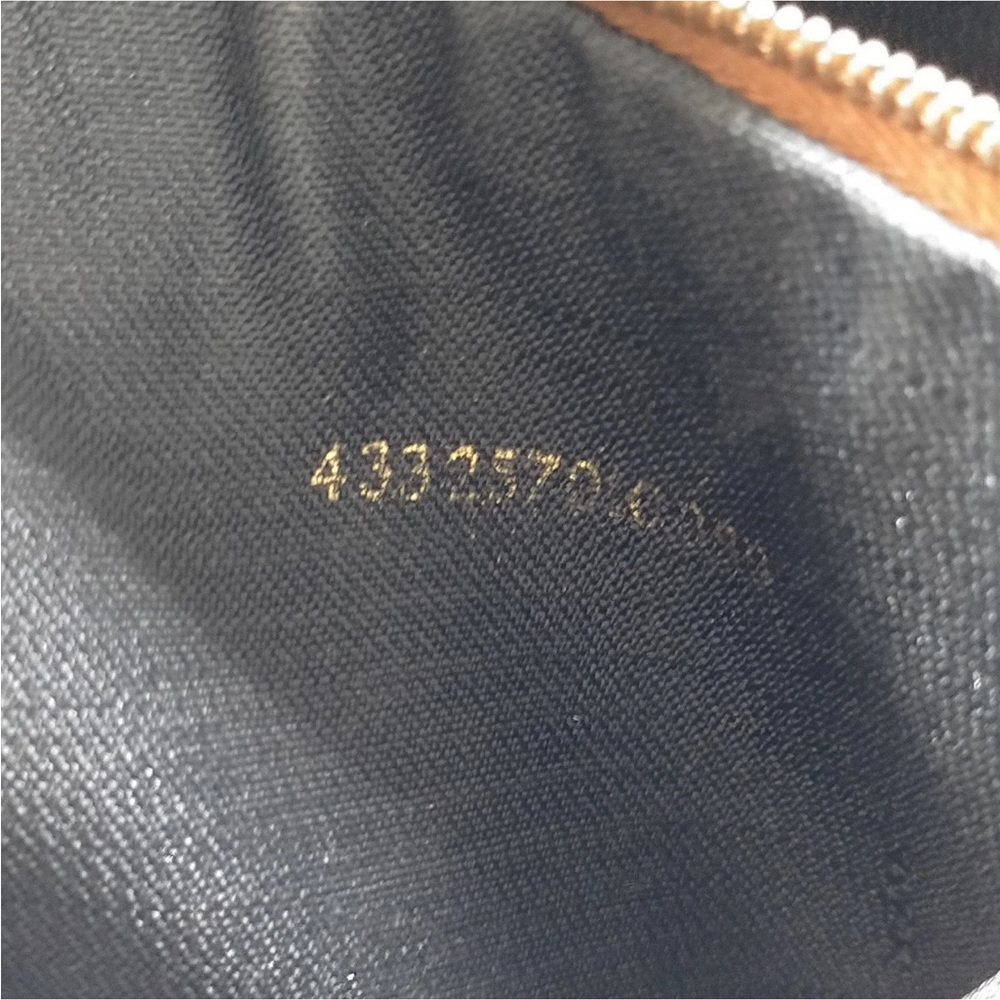 Fendi Striped Canvas Shoulder Bag in Black And Brown - Picture 9 of 10